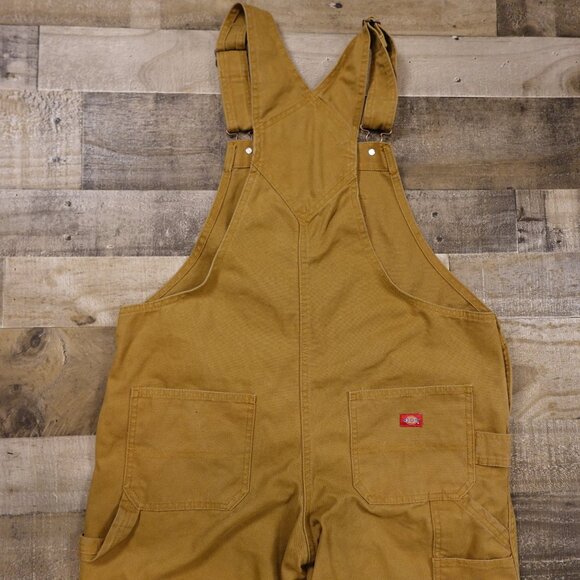 Dickies Duck Canvas Overalls Women’s Medium Brown Workwear Utility - Picture 13 of 13